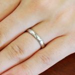 結婚指輪No1 男女兼用 プラチナ ハンマー・槌目