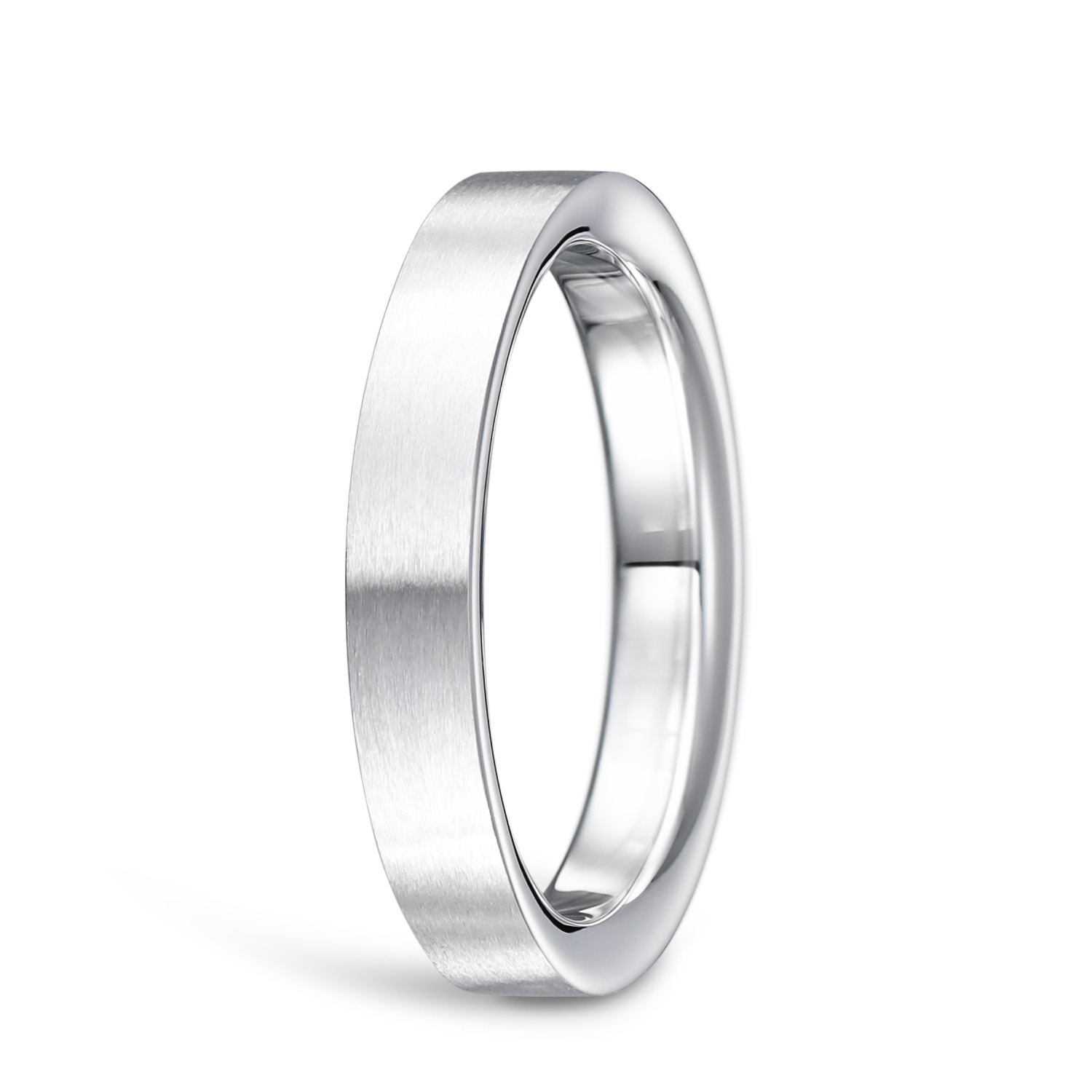 結婚指輪No2（鍛造）3.0 プラチナ(幅3.0mm / Pt950) スクエア・平打