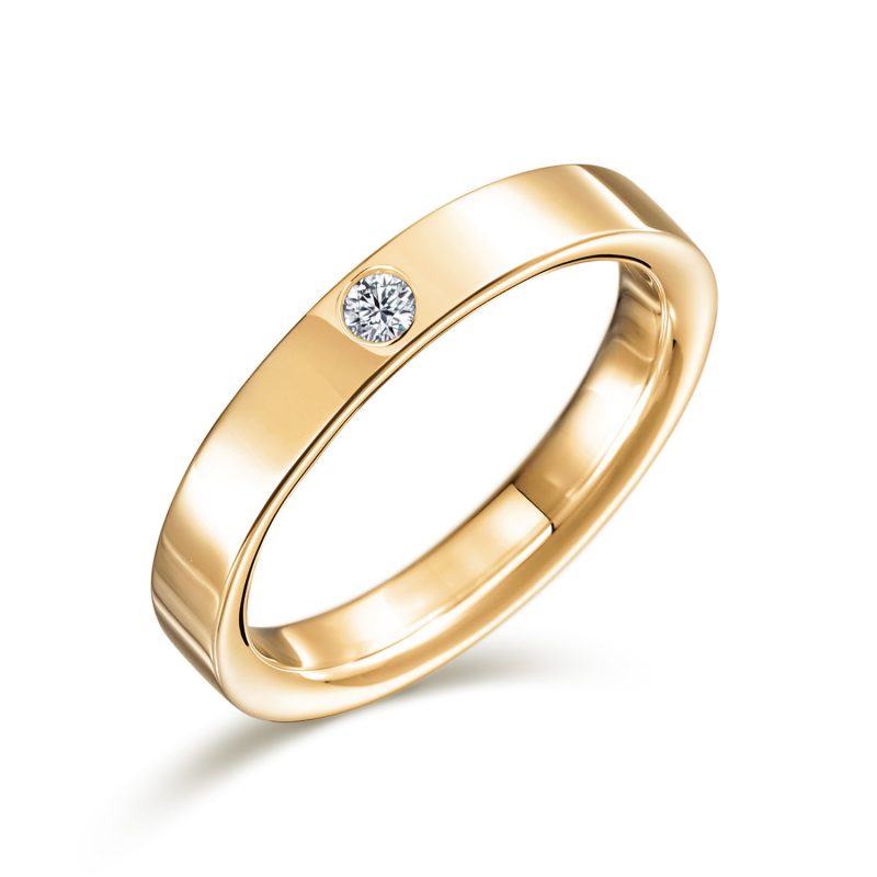 結婚指輪No2 ダイヤモンド 0.03ct ゴールド