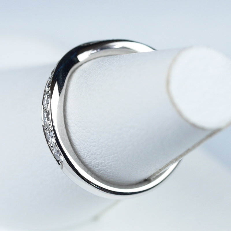 結婚指輪No5 3.0 ダイヤモンド プラチナ(幅3.0mm / Pt950) V字デザイン 