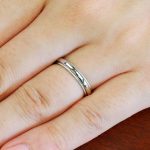 結婚指輪 ミルグレイン 女性用 プラチナ