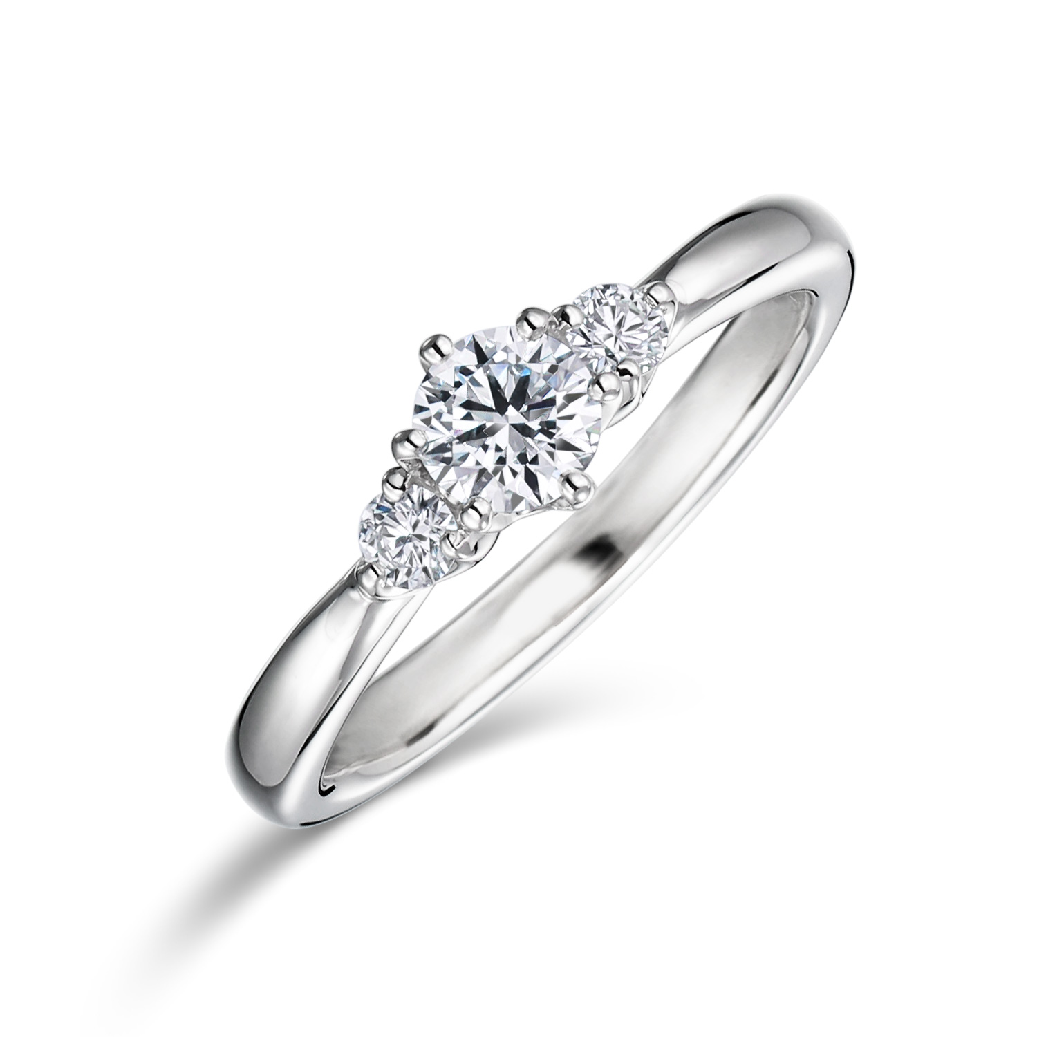 婚約指輪 Trilogy 0.30ct ダイヤモンド プラチナ(Pt950) メレ・サイドストーン | 婚約指輪の通販 | 山梨・甲府の