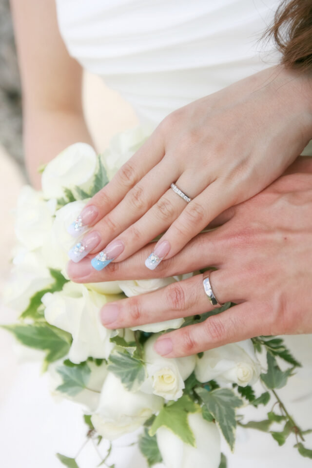 神奈川県のお客様　エタニティリングNo2・結婚指輪No2　ブーケ