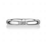 結婚指輪 幅2.5ミリ ダイヤモンド 3個