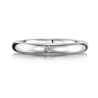 結婚指輪No1 2.5 ダイヤモンド プラチナ 後幅