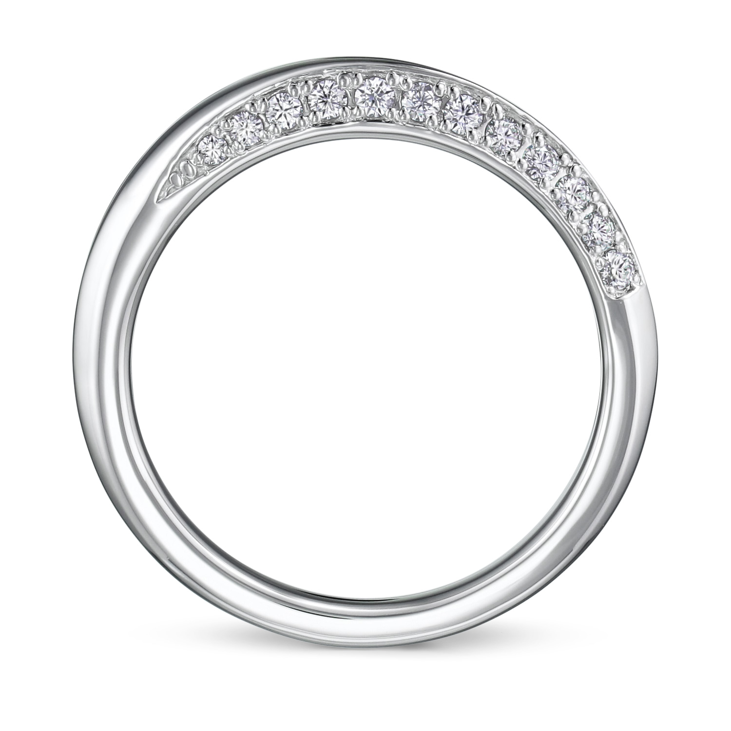 結婚指輪No4 Diamond 0.18ct プラチナ(幅2.5mm / Pt950)