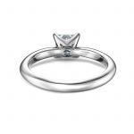 婚約指輪 プリンセスカット ダイヤモンド 0.51ct E VVS1 プラチナ