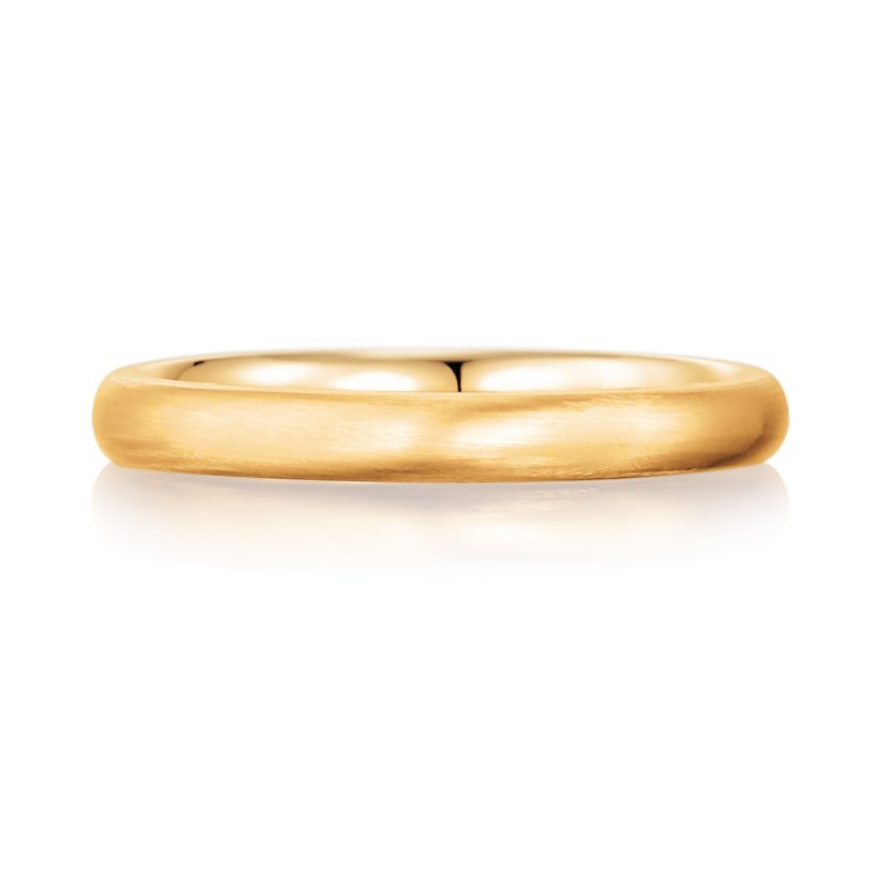 結婚指輪No1 女性用 ゴールド ツヤ消し