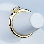 プリンセスカット 婚約指輪 0.3カラット