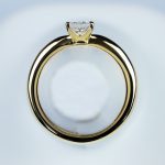 プリンセスカット 婚約指輪 0.3カラット