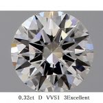 ダイヤモンド 0.32ct D VVS1 3Excellent