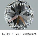 ダイヤモンド 1.01ct F VS1 3Excellent