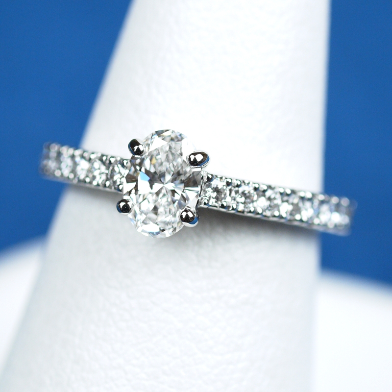 普遍的な美しさ 0.41ct E IFのオーバルカットを使い婚約指輪を製作しました。 | オーダーメイド通販 | 山梨・甲府のジュエリー