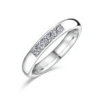 結婚指輪No1 3.0 ダイヤモンド 5個 プラチナ