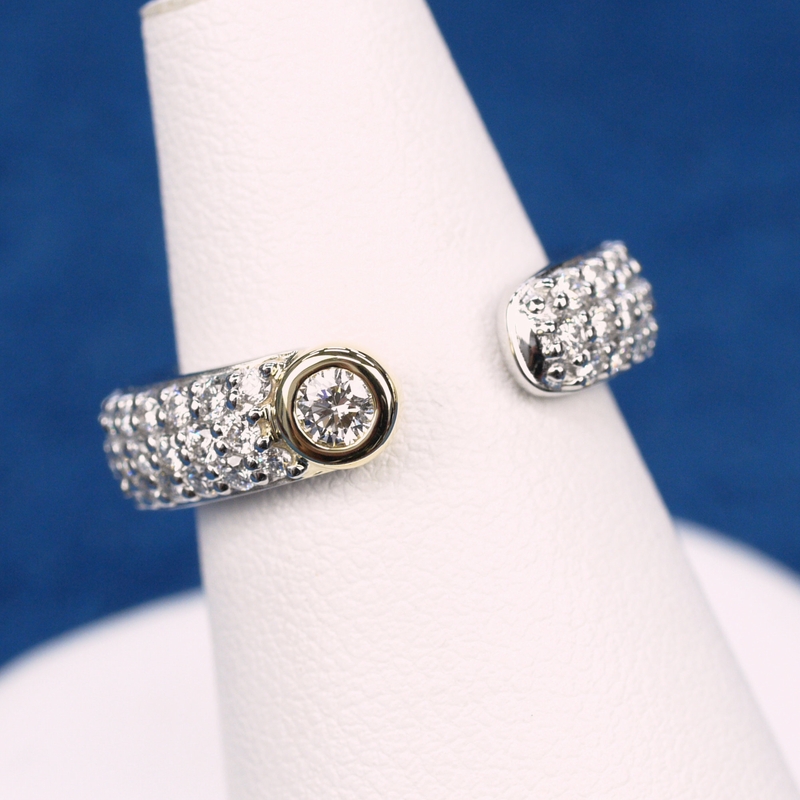パヴェリング 101個のダイヤモンド 合計1.31ctカラット 重さ10グラムの指輪です。 | オーダーメイド通販 | 山梨・甲府のジュエリー