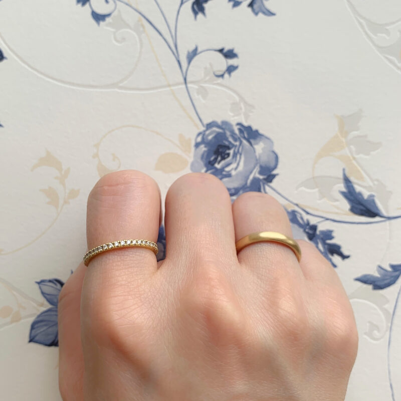 結婚指輪No1 女性用 ゴールド(幅2.5mm / K18)